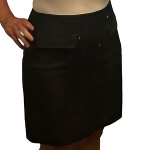 Ann Taylor Classic Black Mini Skirt Size 4